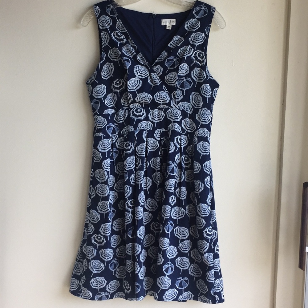 Maison Jules conversational print surplice dress